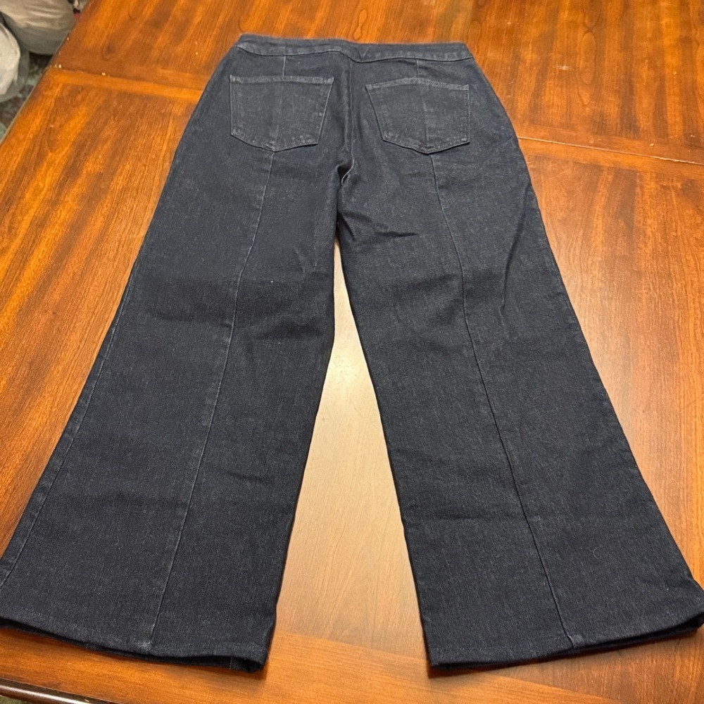 Boden Timeless Chic Denim Indigo Blue Sailor Wide-Leg Denim - Picture 9 of 11